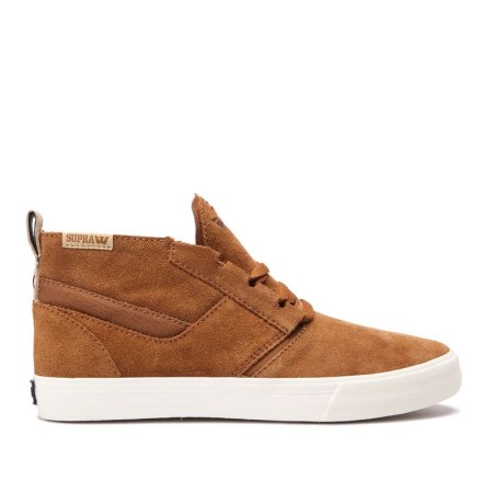 Supra Kensington Mens Low Tops Shoes Brown UK 95HSQ